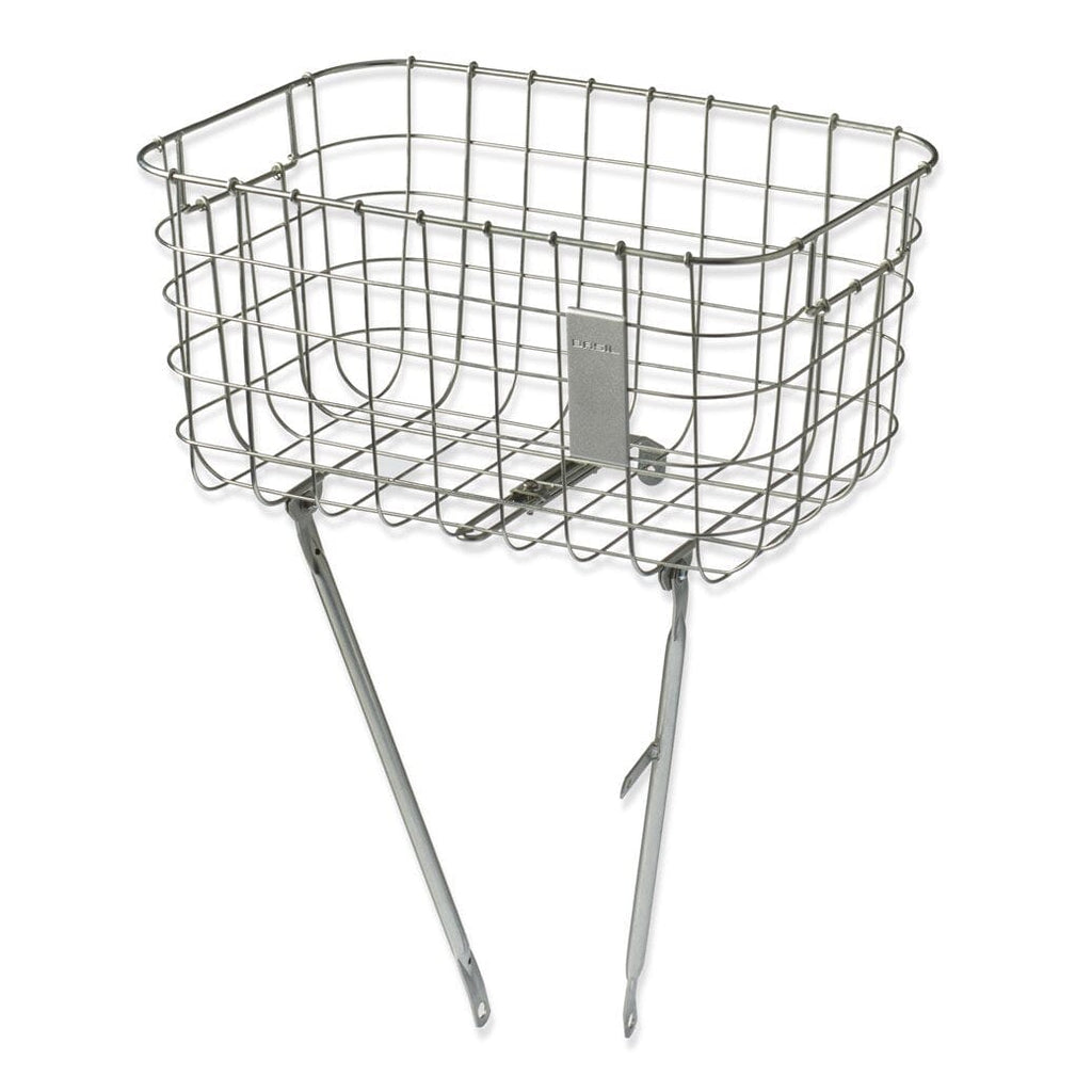 Basil Robin Front Basket - Silver Accessories Rothar bikes and accessories 