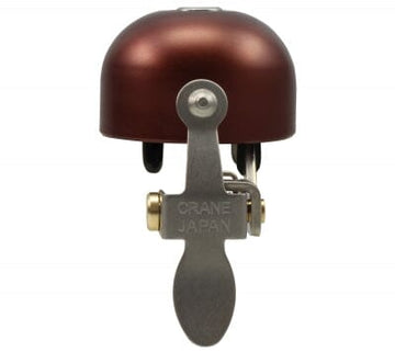 Crane Bell Co. E-Ne Bicycle Bell w/ Clamp Band Mount - Brown Rothar bikes and accessories 