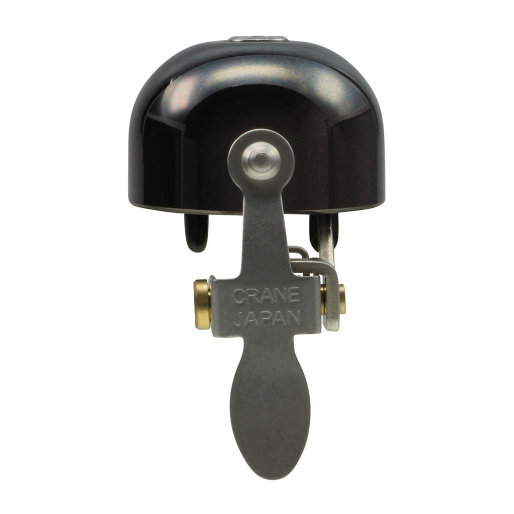 Crane Bell Co. E-Ne Bicycle Bell w/ Clamp Band Mount - Neo Black Rothar bikes and accessories 