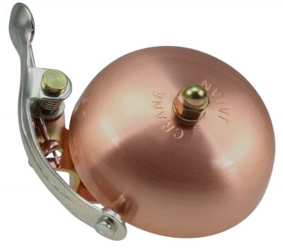 Crane Bell Co. Mini Suzu handlebar mount- brushed copper Rothar bikes and accessories 